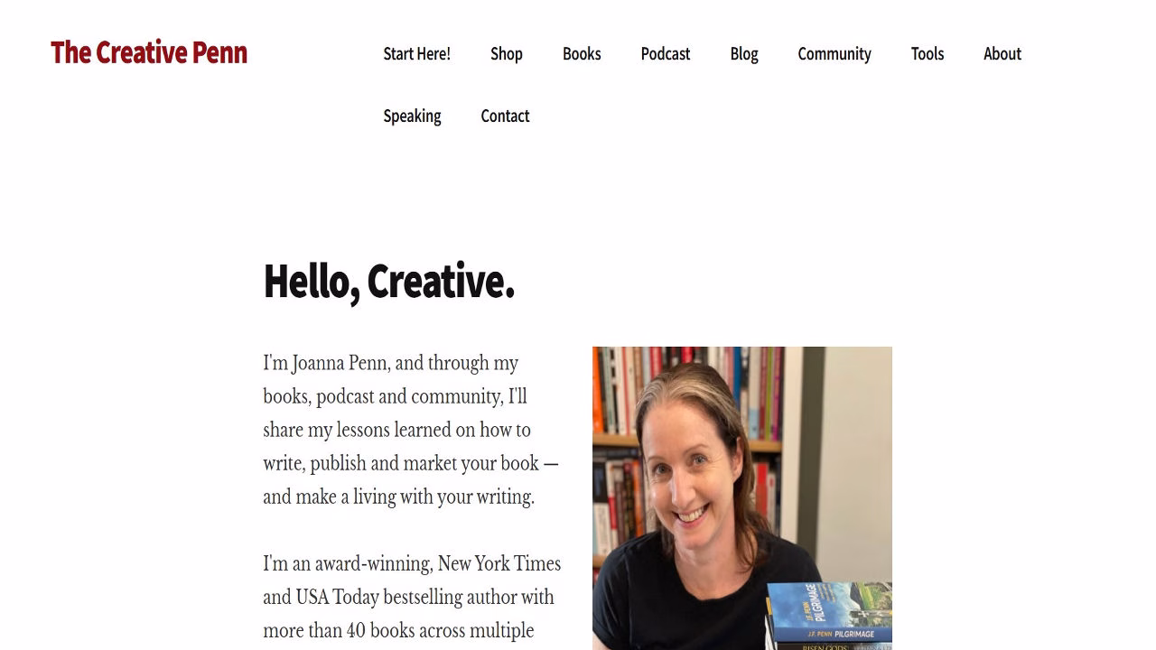 The creative penn writer blog Futurecept | Blogs Screenshot or Illustration of the Creative Penn Blog Focused on Writing Publishing and Author Tips