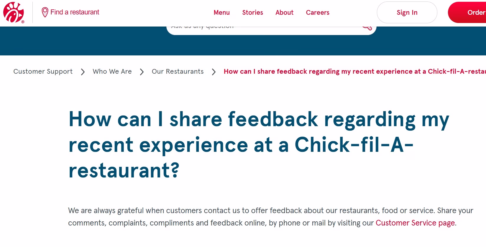 ChickfilA Customer Experience Futurecept | Blogs Customer Review on Chick fil a