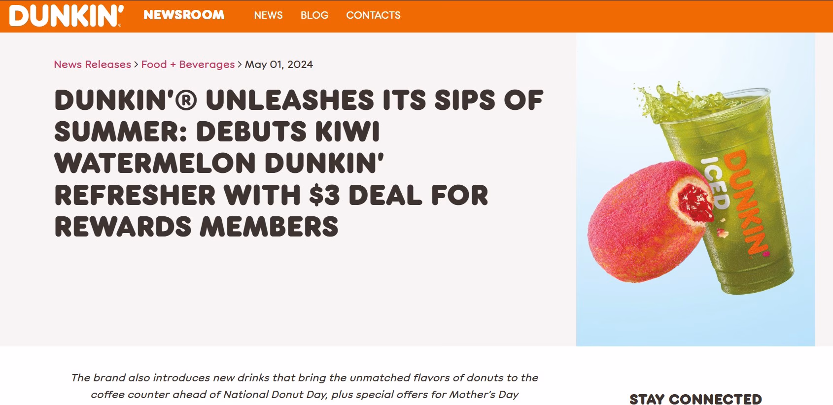 Dunkin’ Seasonal Menu Futurecept | Blogs Seasonal Menu of Dunken