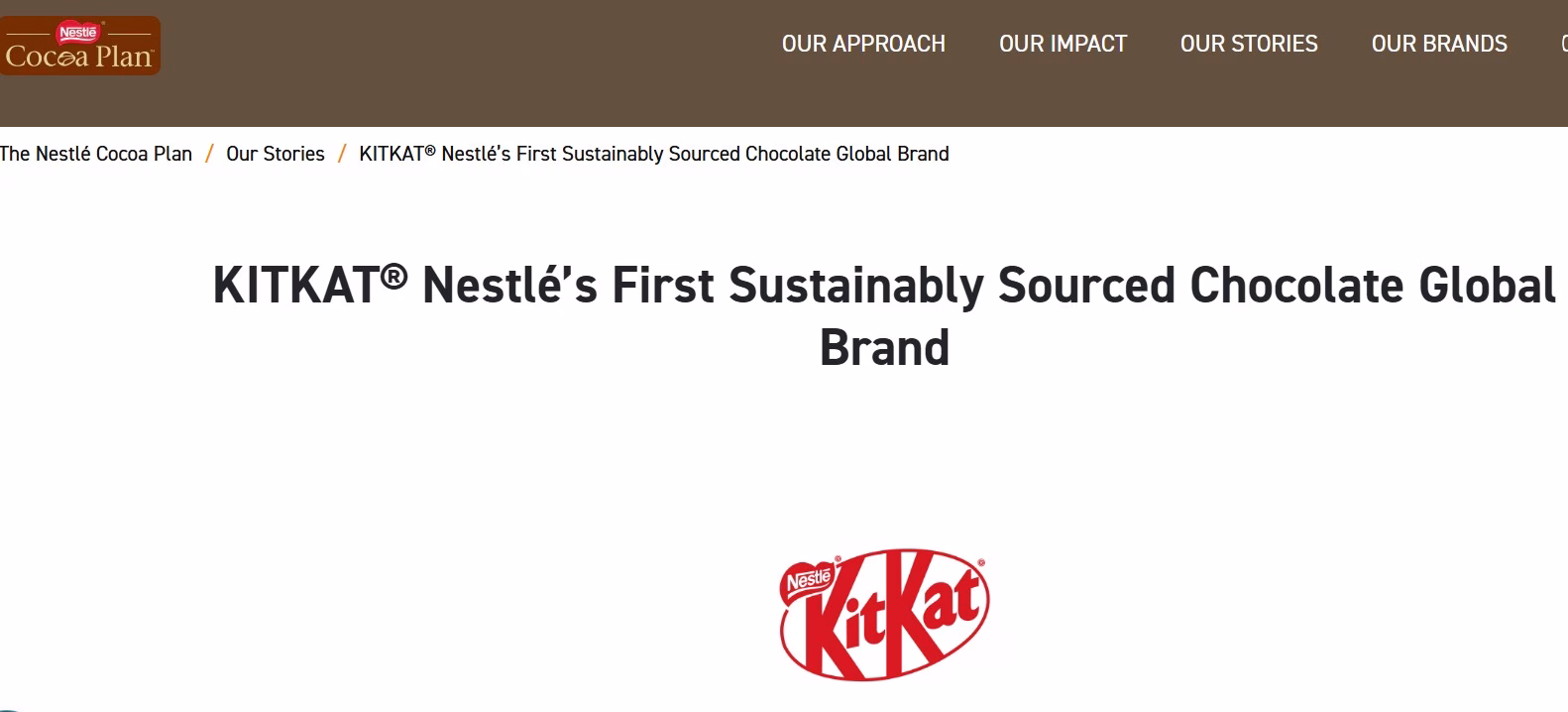 Nestl © KitKat Cocoa Plan Futurecept | Blogs Kitkat Cocoa Plan of Nestle