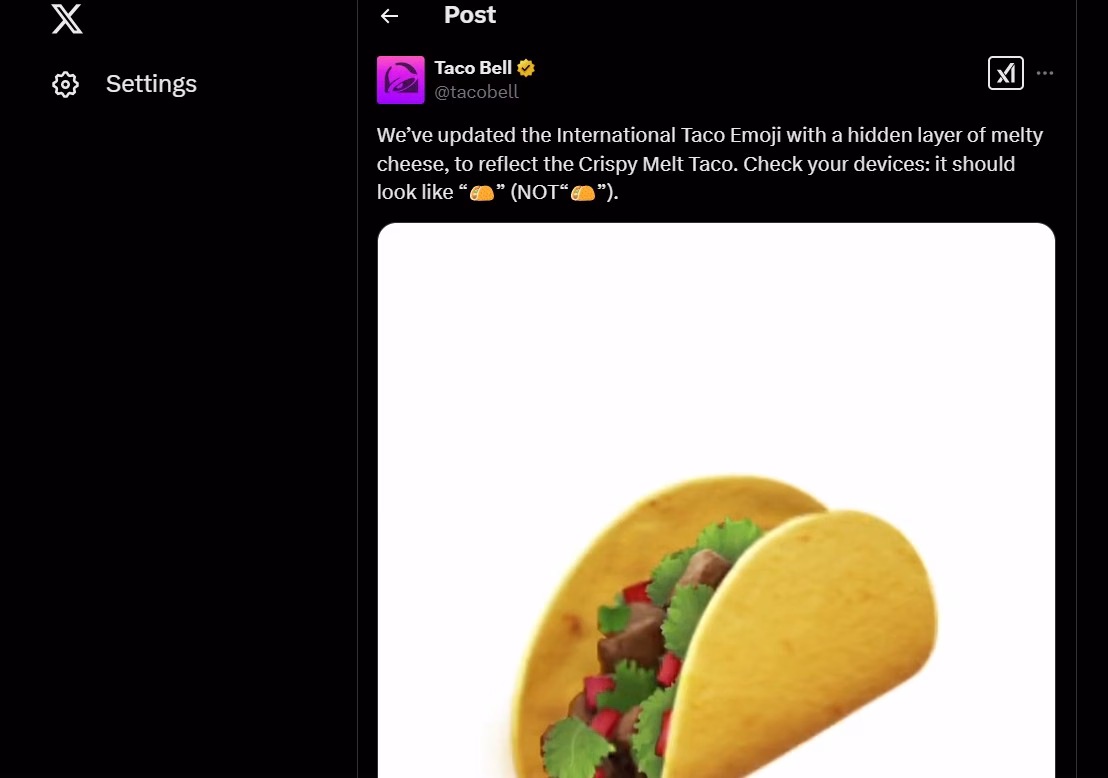 Taco Bell Twitter Post Futurecept | Blogs Twitter Post of Taco Bell