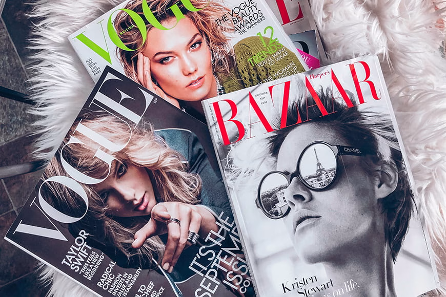 a Conceptual Fashion Editorial Spread with Models Posing in Artistic Styled Outfits