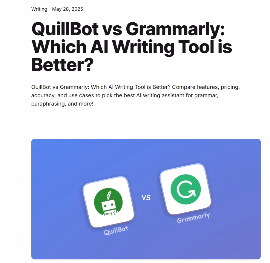 Grammarly Go vs Quillbot AI Showdown Futurecept | Blogs Grammarly Go and Quillbot Ai Writing Tool Comparison