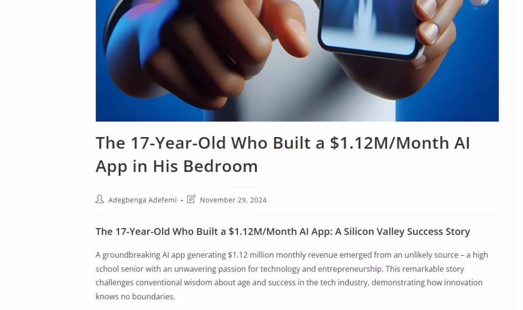 Teen Builds Viral AI Tool at 17 Futurecept | Blogs Teenager Who Built a Viral Ai Tool