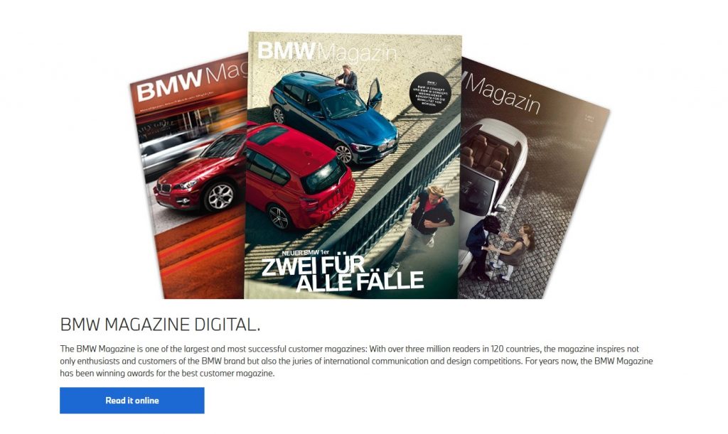 BMW Print Ads in Premium Magazines Futurecept | Blogs Bmw Magazine Ad Featuring a Luxury Car and Clean Design