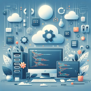 Illustration Comparing Front-End and Back-End Development Roles